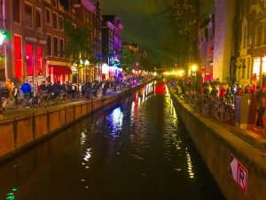 nighttime in Amsterdam